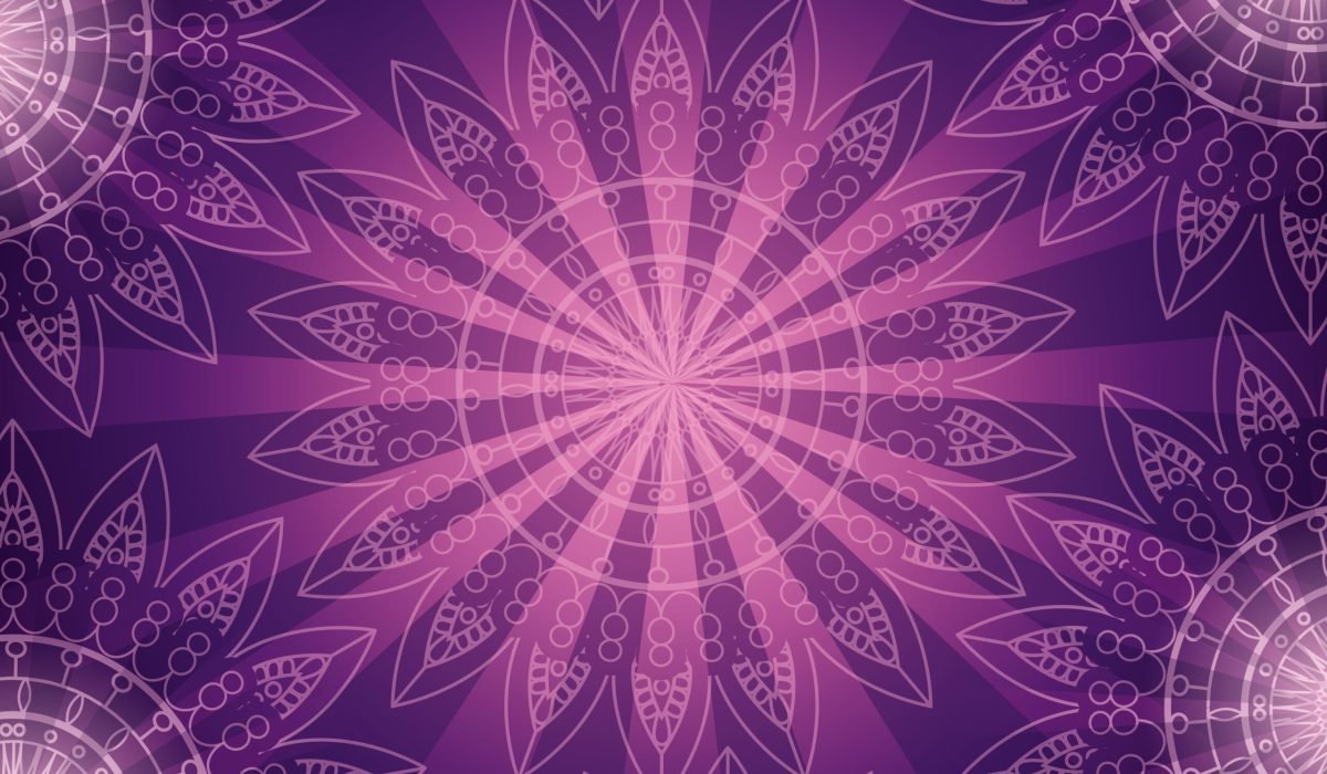 diwali flowers decoration with lights background vector illustration